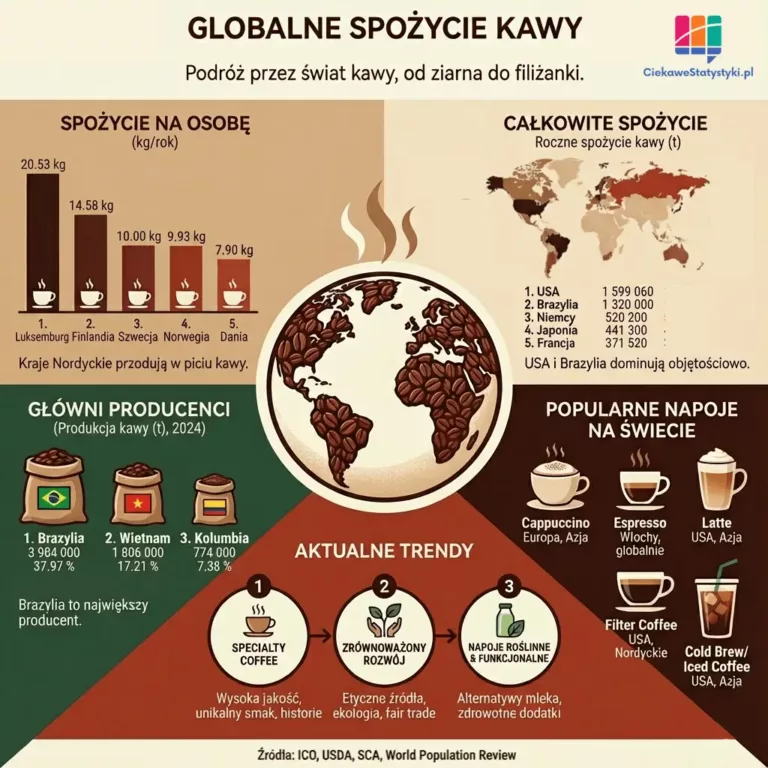 Globalne spożycie kawy