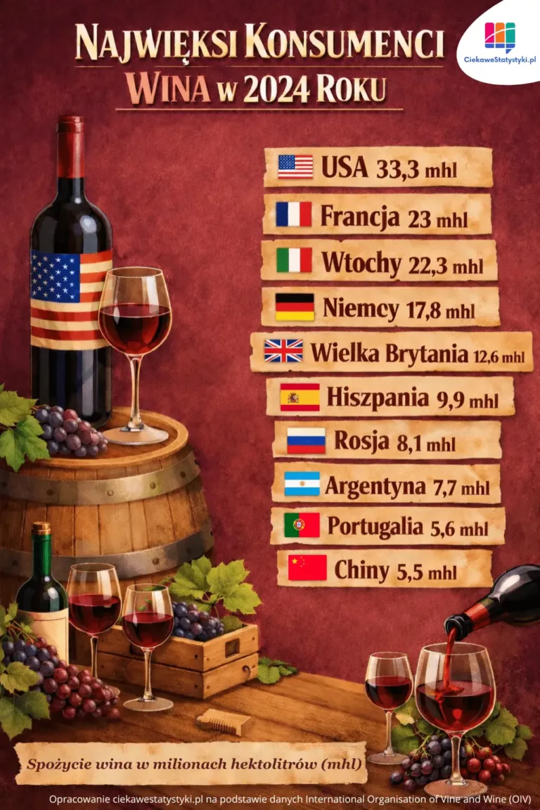 Najwięksi konsumenci wina na świecie
